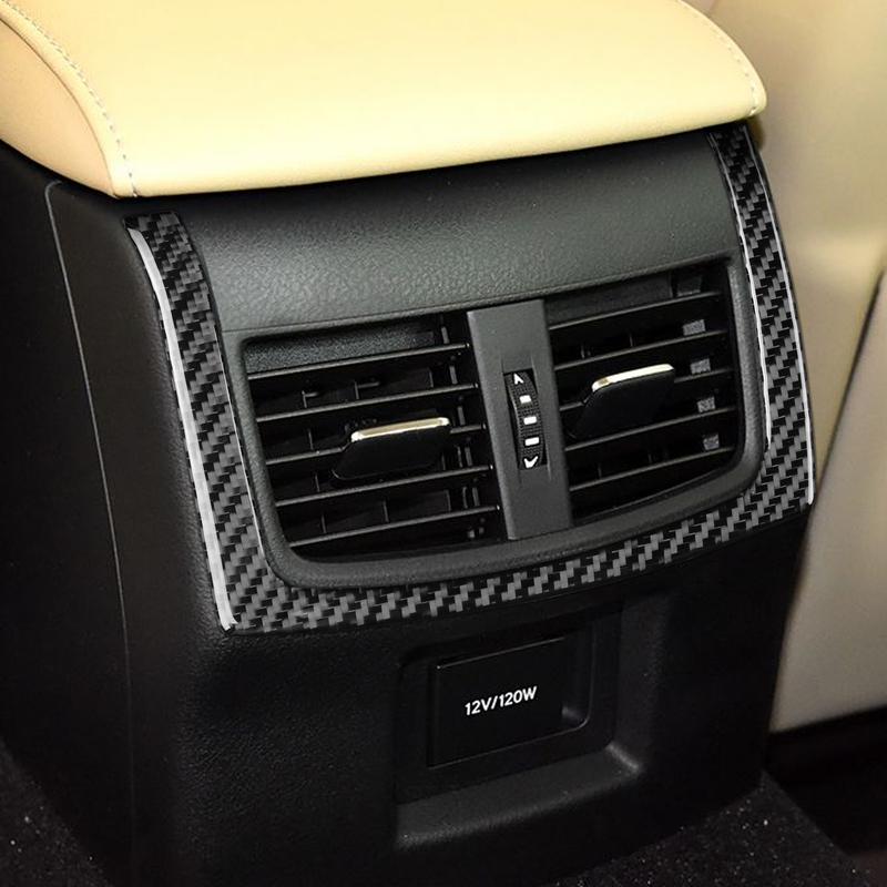 Carbon Fiber Car Accessories Rear Air Vent Strip Decorative Modified Interior Trim Cover Soft Sticker For Lexus GS 350 2012-