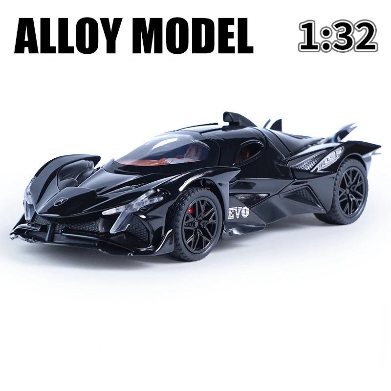 1:32 Scale Apollo EVO Toy Car Model Alloy Diecasts Sound Light Doors Opened Vehicle Models for Children's Interactive Toys