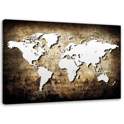 Canvas Print Old World Map Vintage