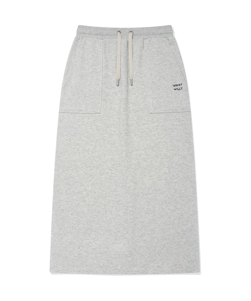 WACKY WILLY Women'S Sweat Skirt Oatmeal