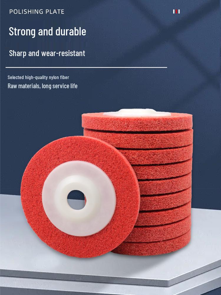 Nylon Fiber Polishing Wheel for Angle Grinder - Metal Grinding, Rust Removal, Stainless Steel and Wire Drawing Disc