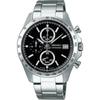 Seiko Chronograph Quartz Men's Watch SBTR005 Black 1/5 Second Timing Water Resistant