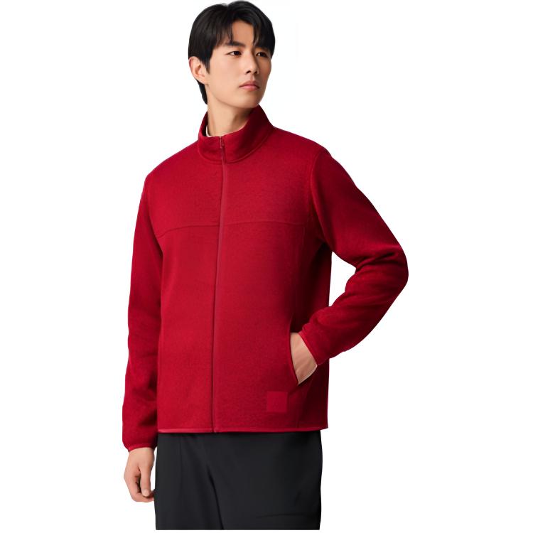 Anta Outdoor Series Casual Minimalist Comfortable Solid Color Stand Collar Zipper Jacket Men jackets 952546701-2