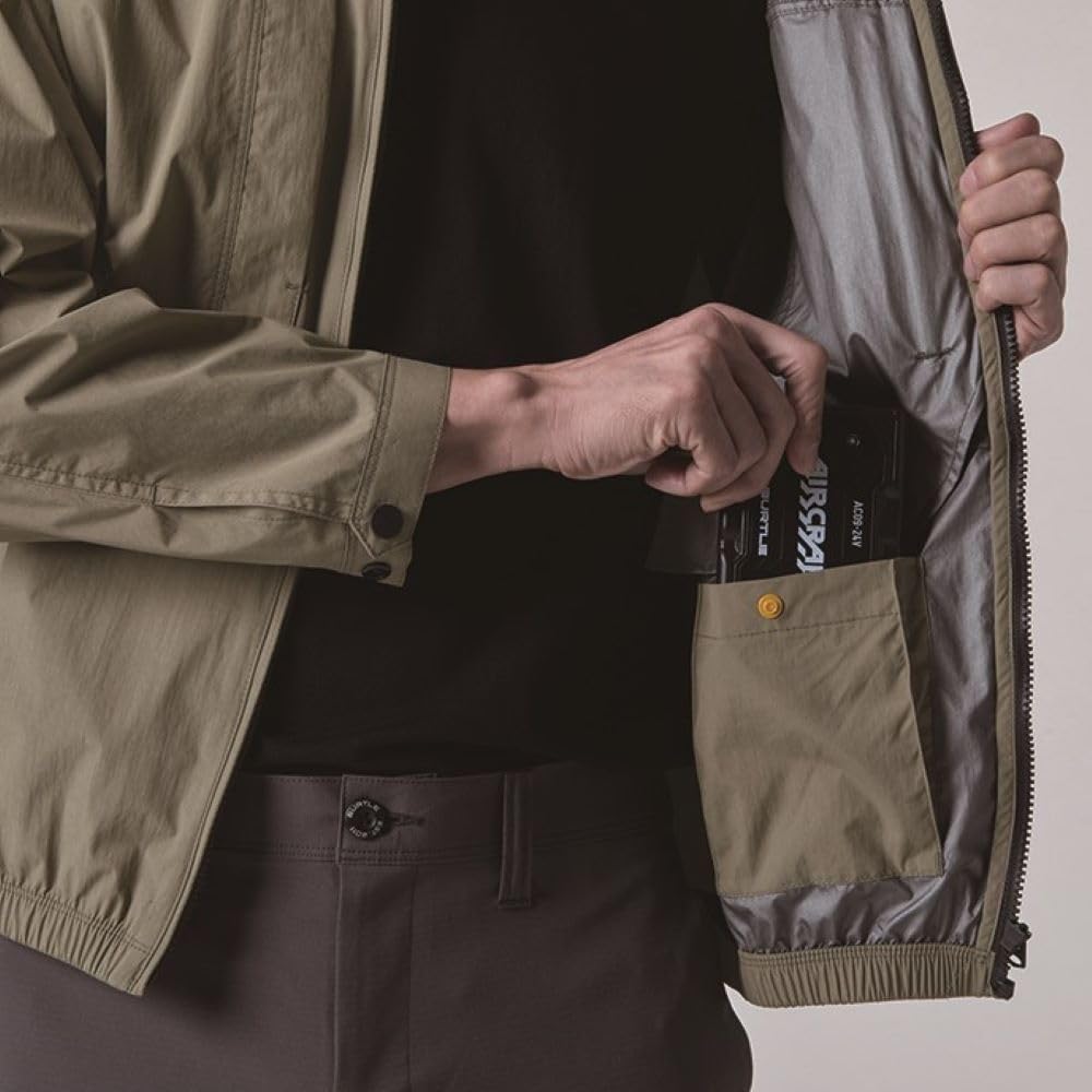 BURTLE Air Craft Blouson for Army Size 61 M (Unisex) Spring/Summer, Khaki, AC2081,