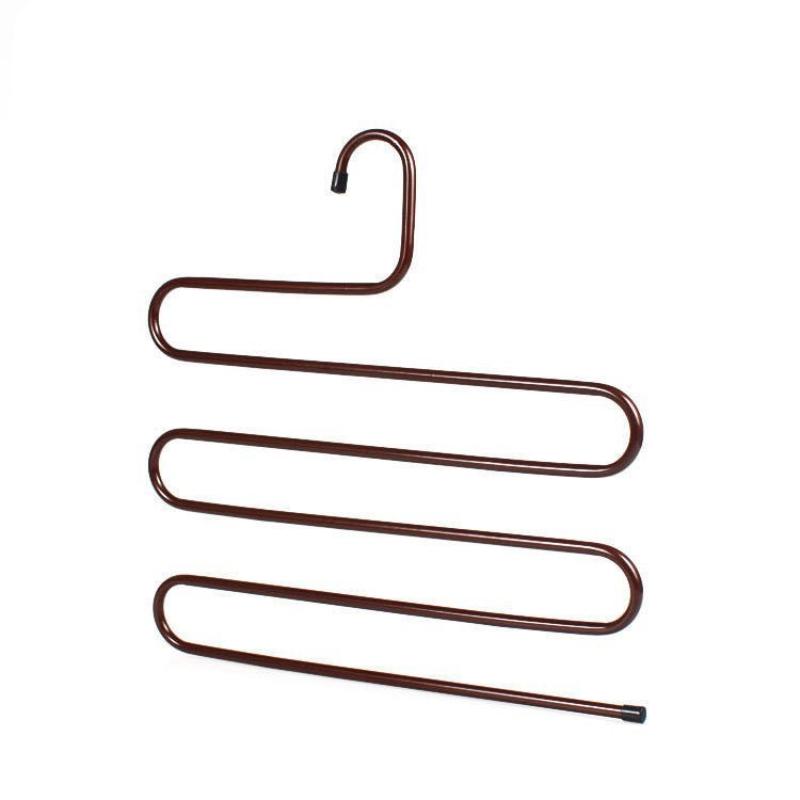 5 Layers Nonslip Clothes Hangers Rack Multifunctional Pant Storage Organizer With Multi Hanging Options