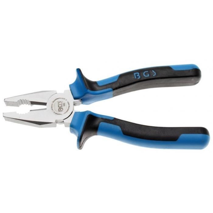 Pince Universelle - BGS TECHNIC - 165 Mm - Protection Électrique - Poignée Bicomposant - Chromé Mat