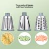 Three Function Manual Grater With modifiable Plates For Slicing Shredding And Grating Vegetables Effortlessly