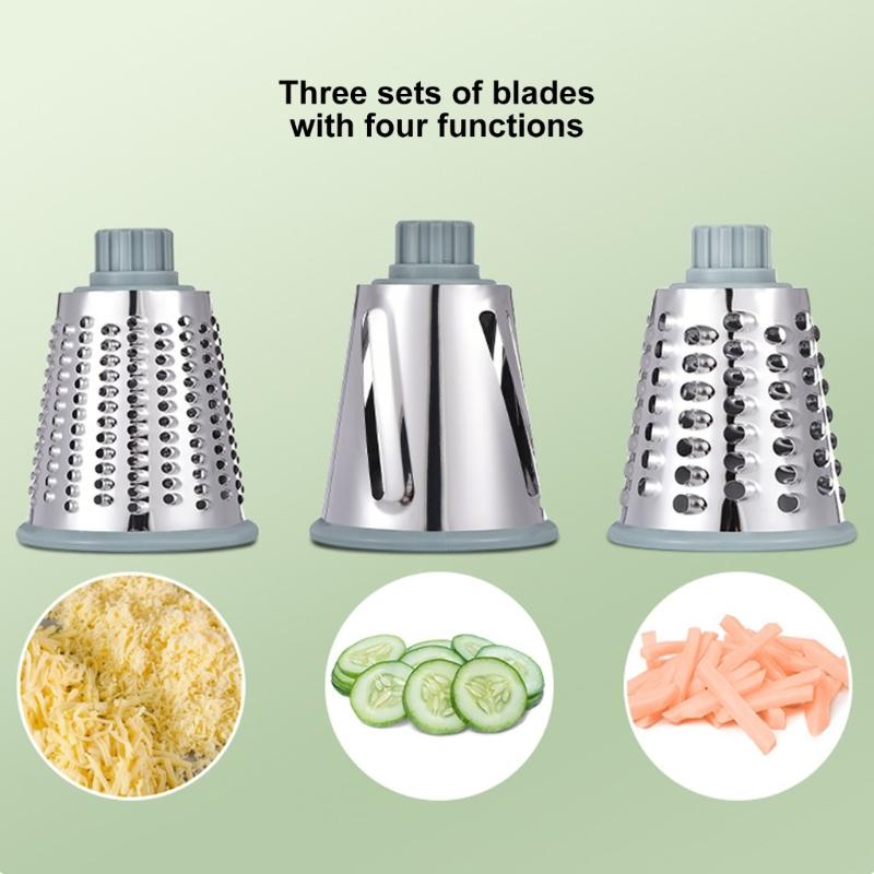 Three Function Manual Grater With modifiable Plates For Slicing Shredding And Grating Vegetables Effortlessly