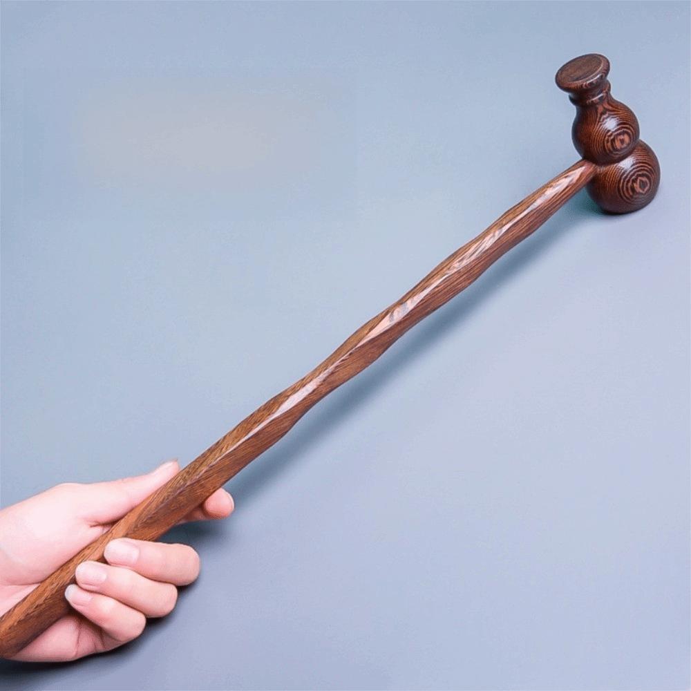 Muscle Relief Back Massage Hammer Acupressure Roller Ball Hammer Wooden Massage Hammer  Neck