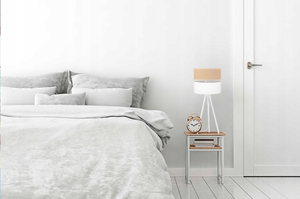 TABLE LAMP JUTE LAMPSHADE 20 CM WHITE