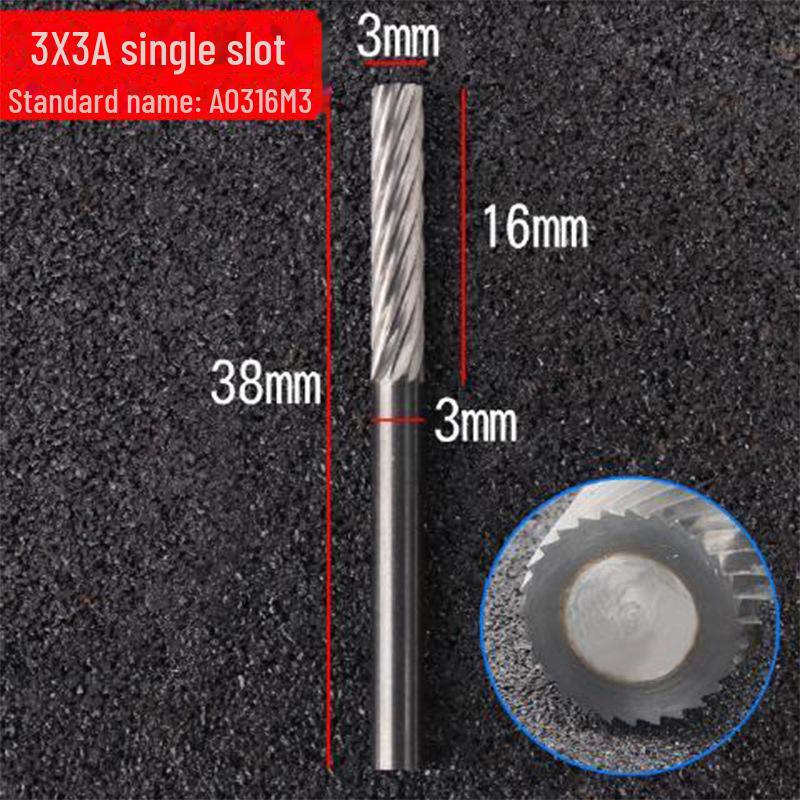 6mm Handle Tungsten Steel Grinding Head Carbide Rotary File for Polishing and Milling