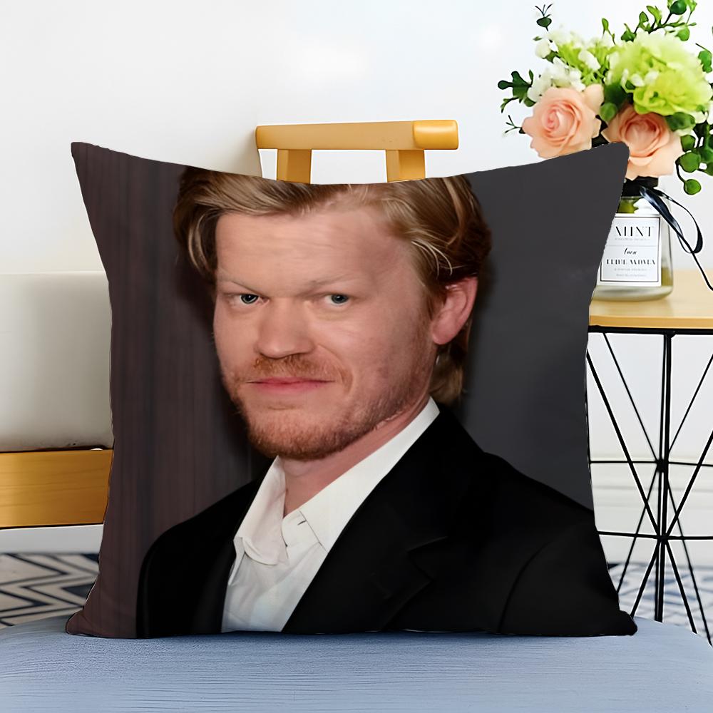 J-Jesse Plemons Cushion Cover Washable Linen Pillowcase Soft For Sofa Bed Cozy Home Room Decor