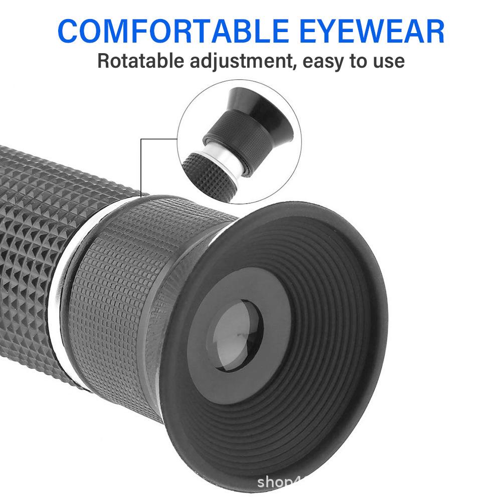 Handheld Refractometer: 0-40% Brix, 0-25% Alcohol for Fruit Wine Concentration Detection