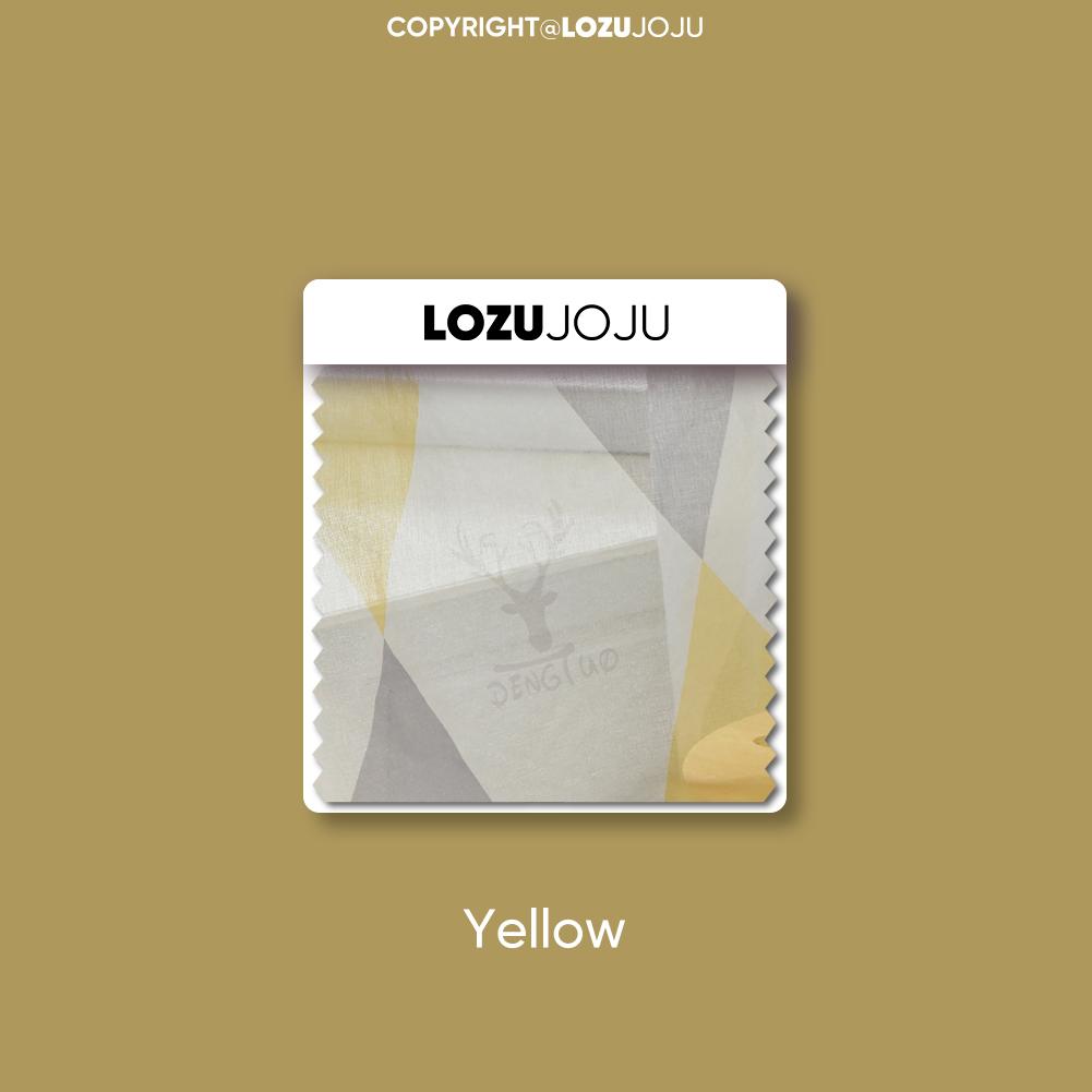 

1 шт LOZUJOJU 70-80% затемнение Ins Nordic ромбовидной формы затемненные шторы для спальни гостиной домашнего декора Tulle-100x260cm жёлтый