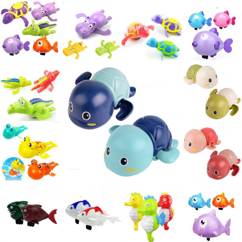 Swimming Cartoon Clockwork Toy Childrens Bath Loveliness Plastic Material