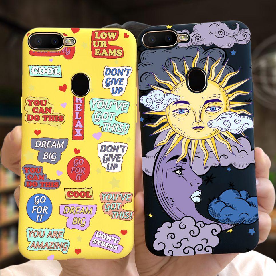 Pattern Phone Case For Oppo A5s OPPO AX5s Case Shockproof Matte Protection Back Cover For OppoA5s CPH1909 Silicone Capa OppoAX5s