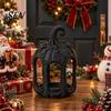 Indoor Outdoor Decoration Hollow Wind Lamp Candlestick Holder, 3D Printed PETG with Exquisite Elegant Carved Relief Pattern Lantern, Creative Romantic