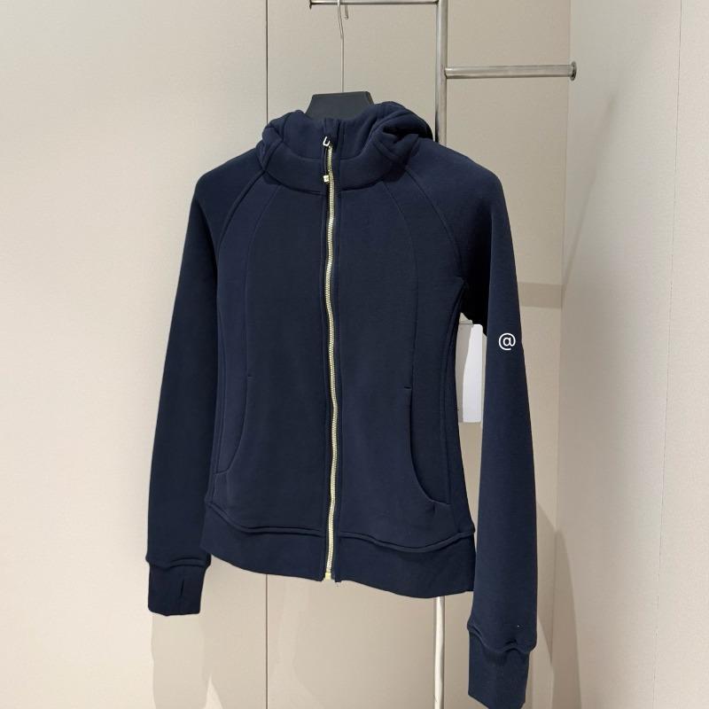 Autumn women's full zipper slim fit hooded fleece sweater casual outdoor slimming sports jacket