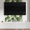 Winylowy Panel Ozdobny Z Grafiką Do Kuchni Lub Łazienki 120X60 Cm Liście W Tropikalnym Stylu