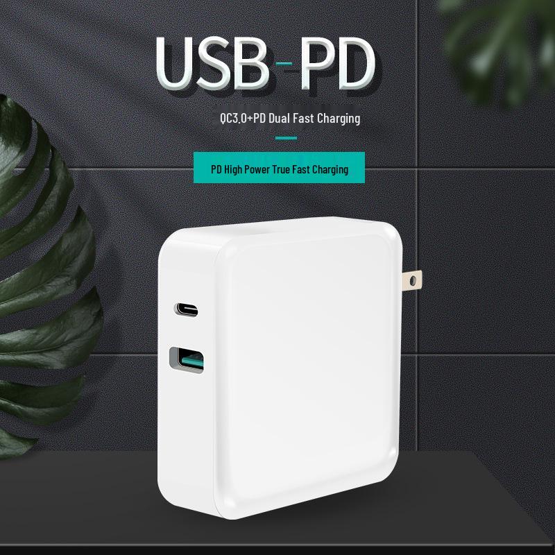 3C Certified Dual Port Charger with Fast Charging PD+QC3.0 for Apple & Android