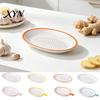 Ceramic Garlic Grater Plate for Food Prep, Multifunctional Ginger Grinder Bowl Mincer Dish, Non Slip Masher Cheese Nutmeg Grinding