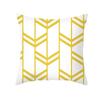 Yellow Geometric Simple Pattern Decorative Pillowcase Cushion Pillowcase Bedding Decoration