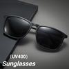 New Fashionable Retro Square-Frame Sunglasses Outdoor Sports and Fishing Eyewear UV400 Classic Polarized Driving Shades