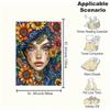 "Bohemian Floral Fantasy Women's Dress"Blanket Flannel Throw Blanket for Sofa, Bed, Travel, Camping, Office, Couch, Chair, And Bed Gift for
