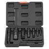 Rohrzieher-Set, 9-teilig, Schwerlast-Stahl, für beschädigte Gewinde von 1/8" bis 1", mit stabilem Aufbewahrungskoffer, Cr-Mo-Stahl
