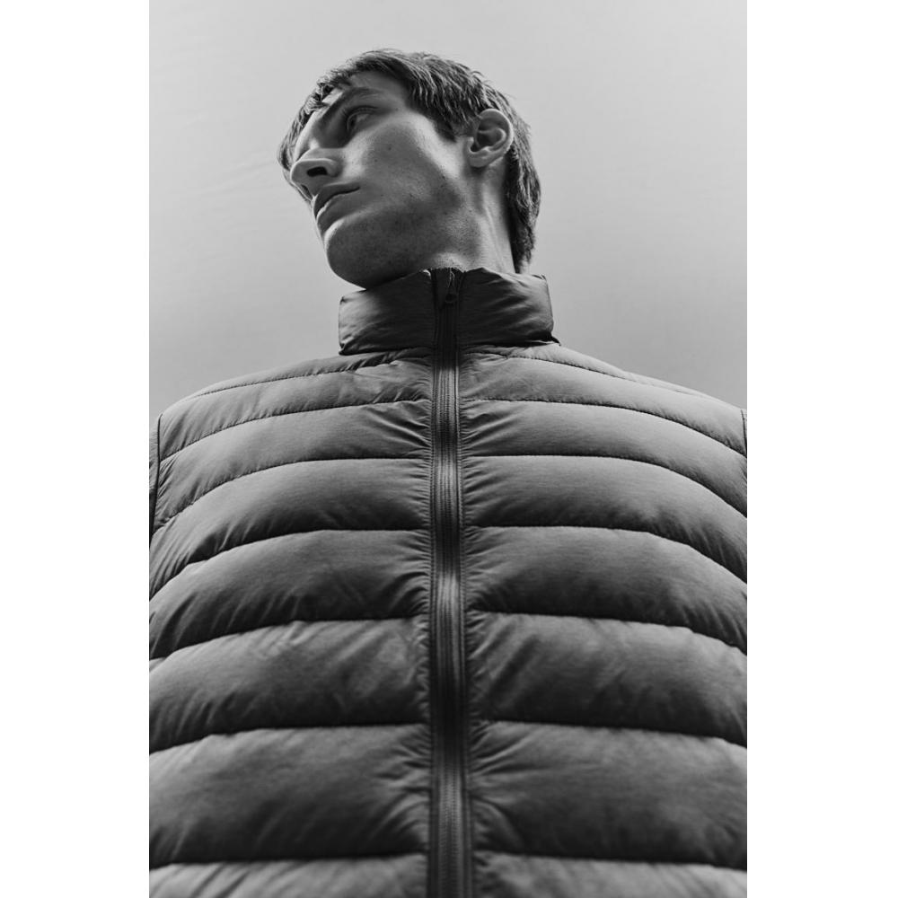 H M ligHtweigHt Puff Jacket sliM Fit Grey