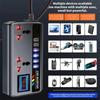 DC 12V/24V To AC 220V 200W Car Inverter PD+QC3.0 Dual Type C+4 USB Ports Phone Charger Cigarette Lighter Power Adapter 9 In 1