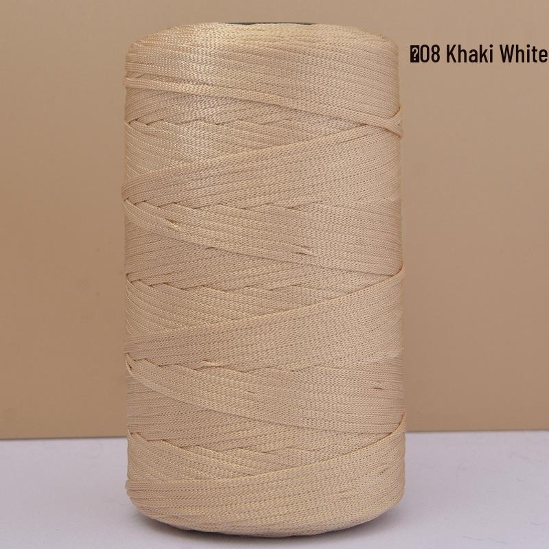 Hand-Woven Mercerized Cotton & Linen Ice Silk Yarn for DIY Crochet Bags, Hats, and Cushions