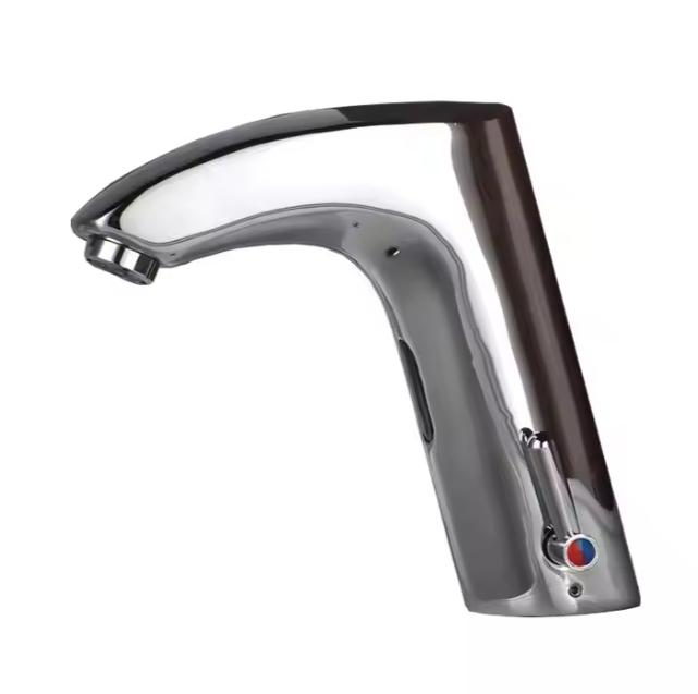 Automatic Stainless Steel Deck Countertop Basin Mixer Faucet Non-contact Infrared Sensor Faucet Wash Basin Faucet (as the picture,Stainless Steel)