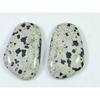 21.90Cts. Natural Dalmation Jasper (14mm X 24mm Each) Cabochon Match Pair SK-2513