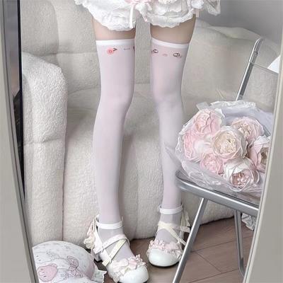 Spring Autumn Warm Tights Printing Cartoon Animal Bear Pantyhose Cats Kitten Bunny Knee Tattoo Stocking