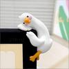 Resin Cartoon Animal Decor For Desk Car Dashboard Tv Monitor Gift Idea Cute 3D Duck Figurine Mini Resin Duck Ornament Playful
