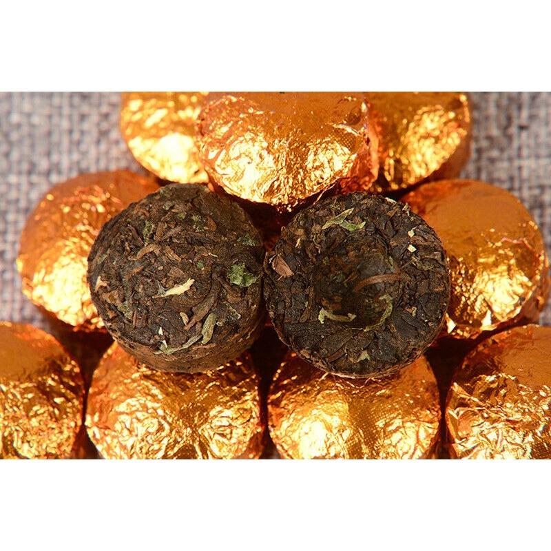 15pcs/box Yunnan Nuoxiang Pu'er Ripe Tea Iron Box Nuoxiang Mini Tuo Tea