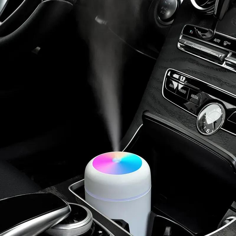 Portable USB Ultrasonic Aroma Diffuser, Colorful Cup Humidifier, Cool Mist Maker Air Purifier for Home & Car