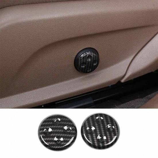 Adjust Handle Button Inner Seat Switch Trim Carbon Fiber For Benz E-Class 16-21