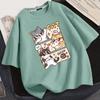Letnie T-shirty Damskie z Krótkim Rękawem Nowe z Nadrukiem 3D Nowe Streetowe Topy Gorąca Wyprzedaż Letnie Damskie Koszulki Zestaw dla Pary