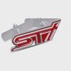 3D-Autoaufkleber aus Metall, Styling STI-Kühlergrill-Aufkleber, Autokopfgrill-Emblem-Abzeichen für Suba-ru XV Legacy Forester Impreza STI WRX