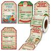 1roll Merry Christmas Gift Tags Santa Claus Labels Stickers Holiday Gifts From Cards Accessories Home Party Decor Supplies