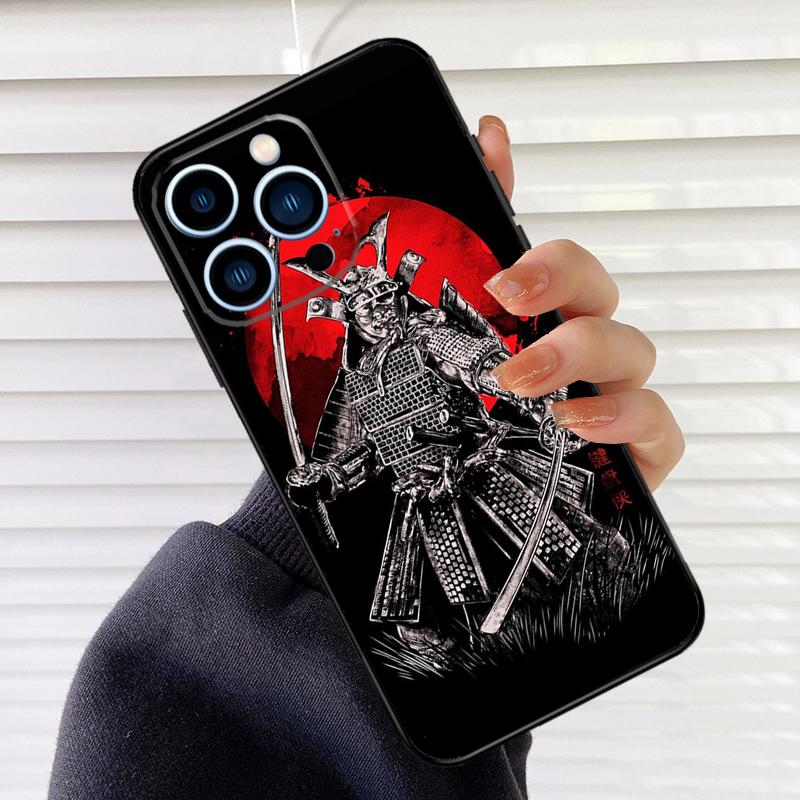 Japan Samurai Ninja Phone Case For iPhone 17 16 15 13 11 12 14 Pro Max mini 15 16 Plus 16e 17 Air Cover Fundas