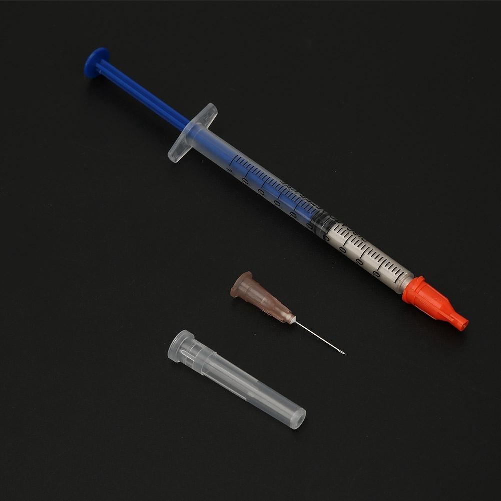 Conductive Silver Paste Syringe Quick Dry Silver Grease for Keyboard PCB Repair (0.4mL)