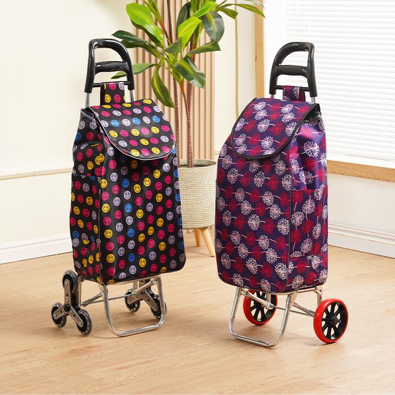Folding Stair-Climbing Cart for Groceries and Seniors
