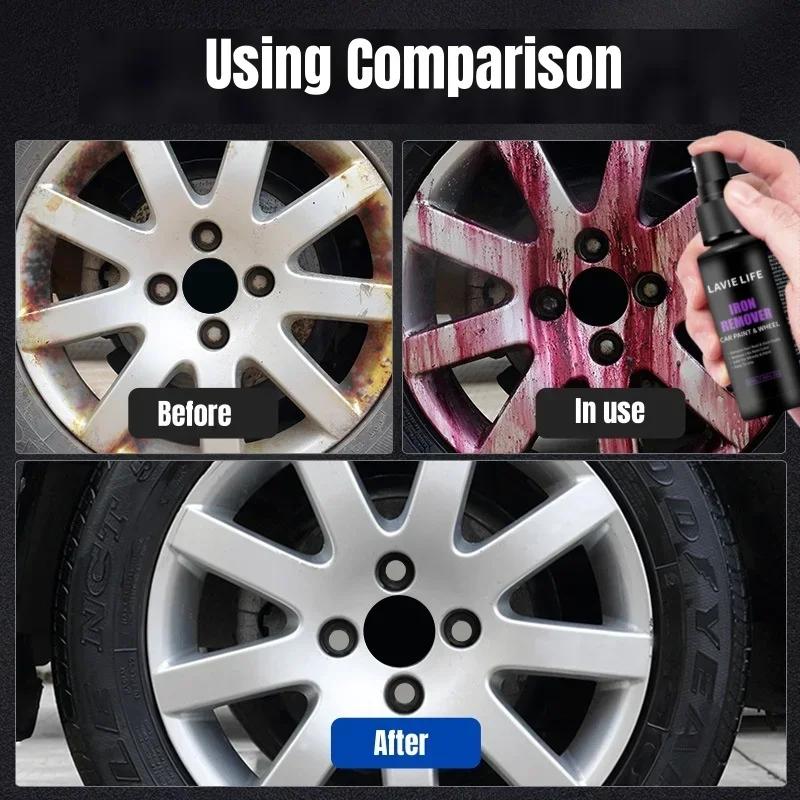 50ml/100ml Wheel Paint Iron Remover Spray Technology Professional Dust Rim Rust Cleaner Auto Detail Chemical JB-XPCS 18