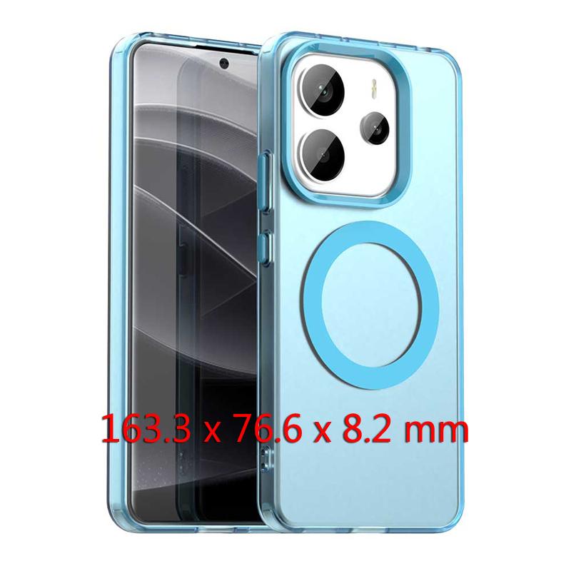Magnetic Adsorption Wireless Charge Case For Redmi Note 14 4G Transparent Back Case Redmi Note 14 4G Case For Redmi Note 14 4G