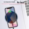 15W runder Qi-Wireless-Charger für Apple & Samsung Handys