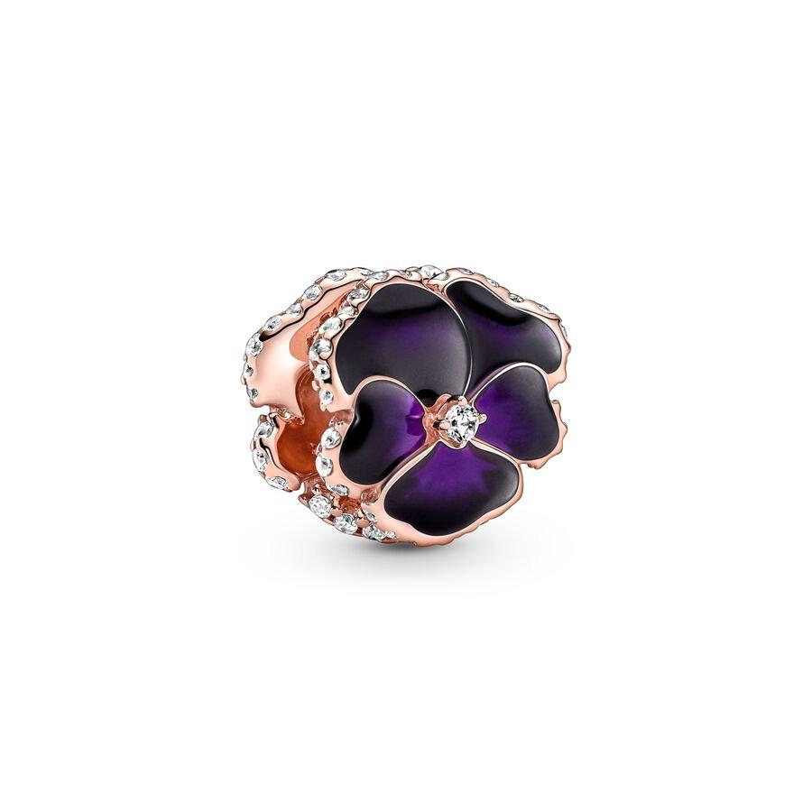Sparking Rose Gold Plated Charm Beads Dangle Fit Original Snake Silver Bracelet Necklace Beads for Diy Jewelry Women Gift 2026