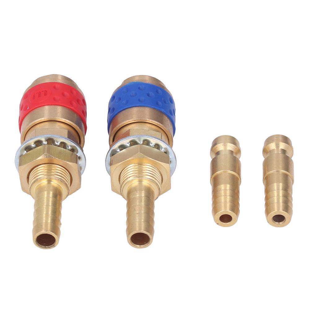 Welding Quick Connector Water Cooled Gas Adapter M8 Brass Fitting Hose for TIG MIG